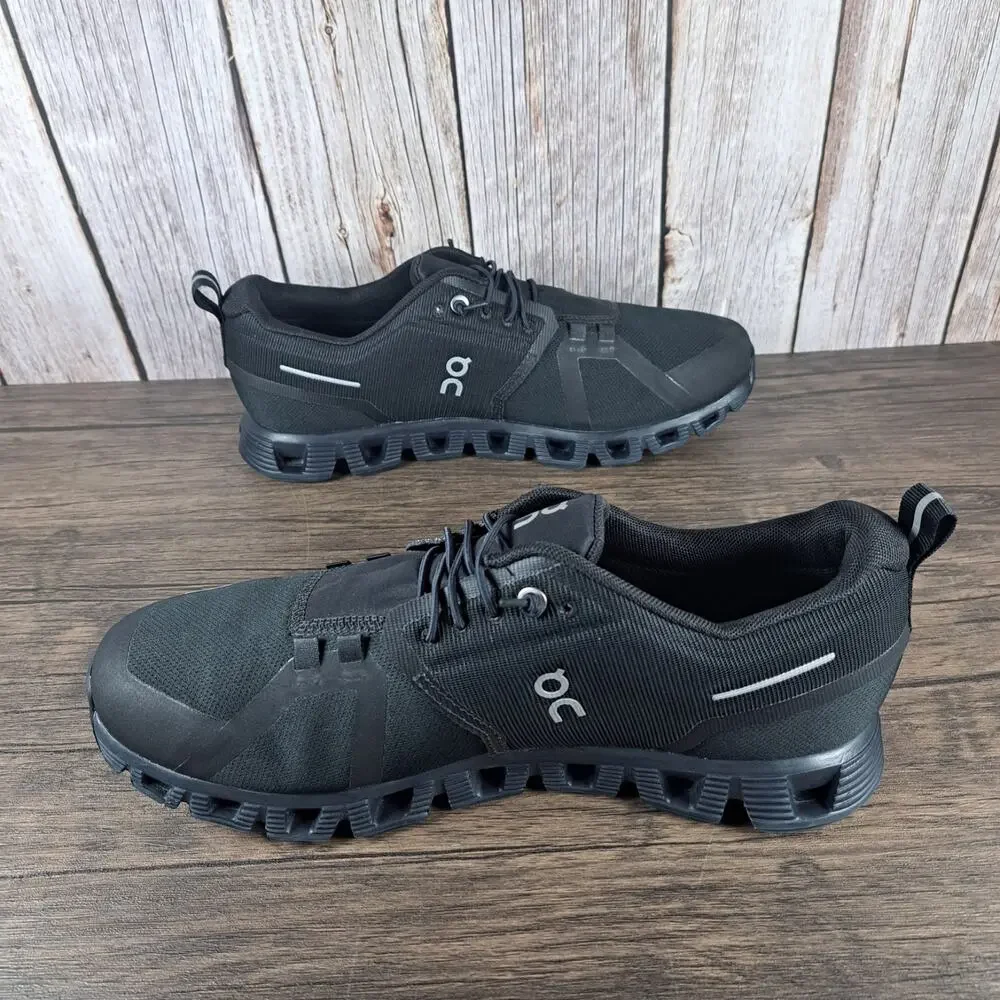 On Cloud 5 Waterproof Running Shoes Men's Sz 8.5 Triple Black (VGC) - Picture 5 of 9